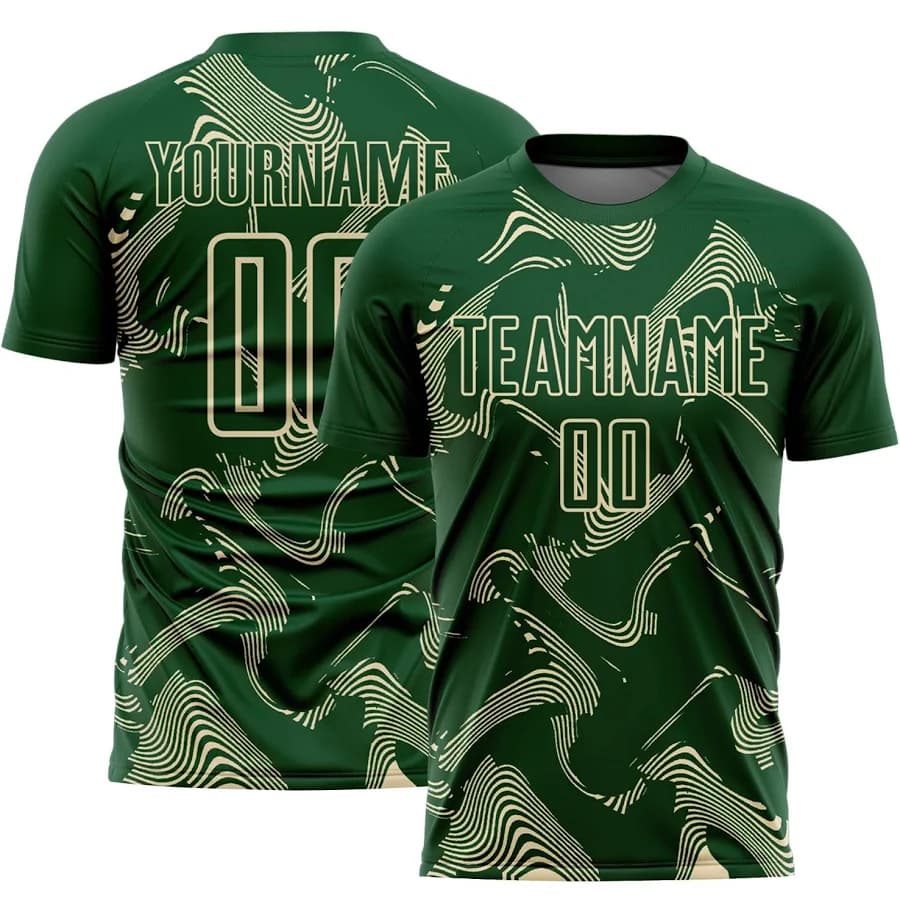 Men's Curve Lines Sublimation Soccer Jersey
