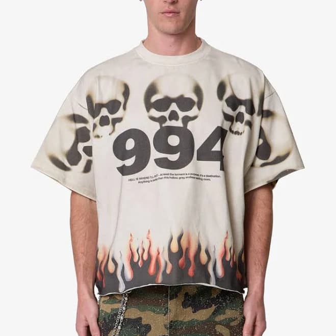 mnml Men's Flame Skull Tee