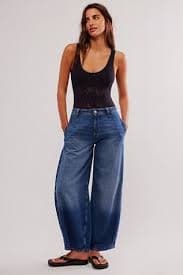 We The Free Kingston Baggy Barrel Jeans | Free People