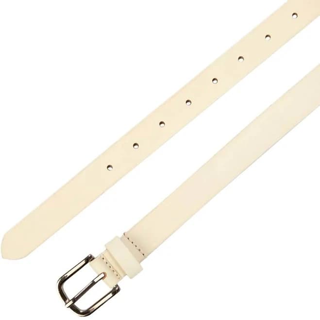 Gloria Vanderbilt Leather Belt with Gun Metal Buckle