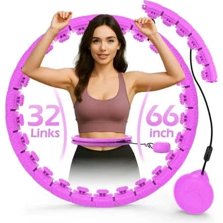 Smart Weighted Fitness Hoop Plus Size 69 inch, 38 Detachable Links