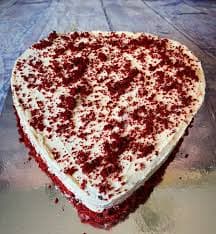 Red Velvet Heart Cake | justbecausegifts