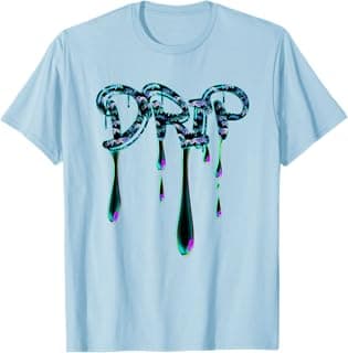Drip Aesthetic Bold Dripping Lettering Street Art T-Shirt