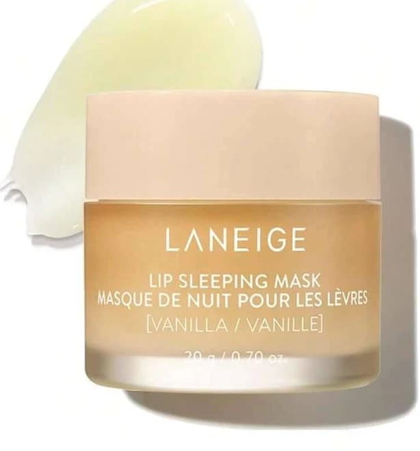Laneige Lip Sleeping Mask: Nourish, Hydrate, Vitamin C, Murumuru & Shea Butter, Antioxidants, Flaky, Dry Lips - Vanilla,one-size