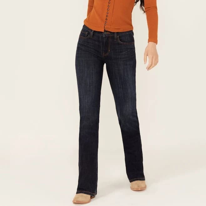 Caldwell Mid Rise Bootcut Stretch Denim Jeans