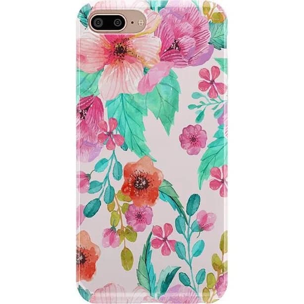 Casely iPhone 6/7/8 Plus Out and About Light Pink Floral Case