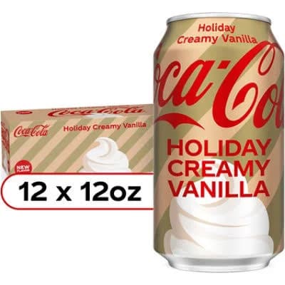 Coca Cola Holiday Creamy Vanilla Soda