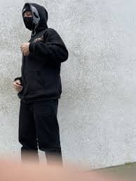 Insomnia Visuals Scream Rhinestone Full Zip-Up Hoodie | Grailed