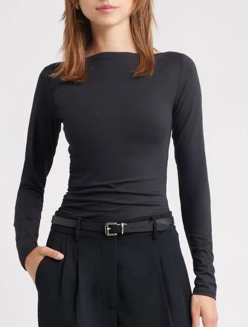 Open Edit Ruched Side Top