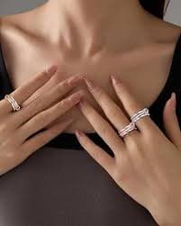 Amazon.com: Ancofi Stackable Rings for Women Non Tarnish Stacking Rings Set CZ Cubic Zirconia Band Promise Rings Set Rose Gold Dainty Bands Jewelry for Christmas Valentine's Day: Clothing, Shoes & Jewelry