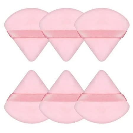 6-Piece Face Soft Triangle Powder Puff