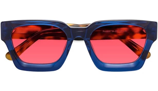 Powers Thick Geek-Chic Geometric Sunglasses