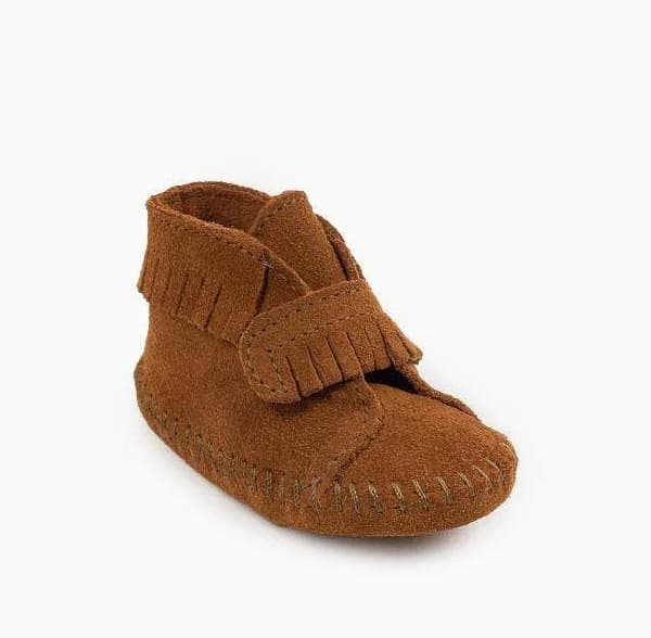 Infant Minnetonka Front Strap Bootie