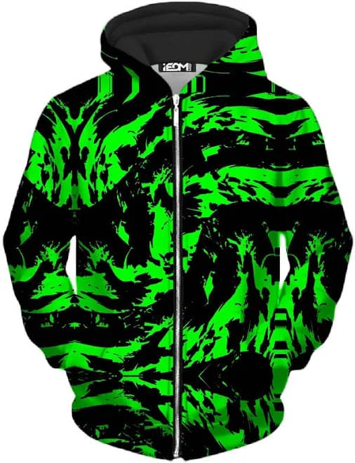 iEDM Big Tex Funkadelic Neon Graffiti Paint Splatter Hoodie