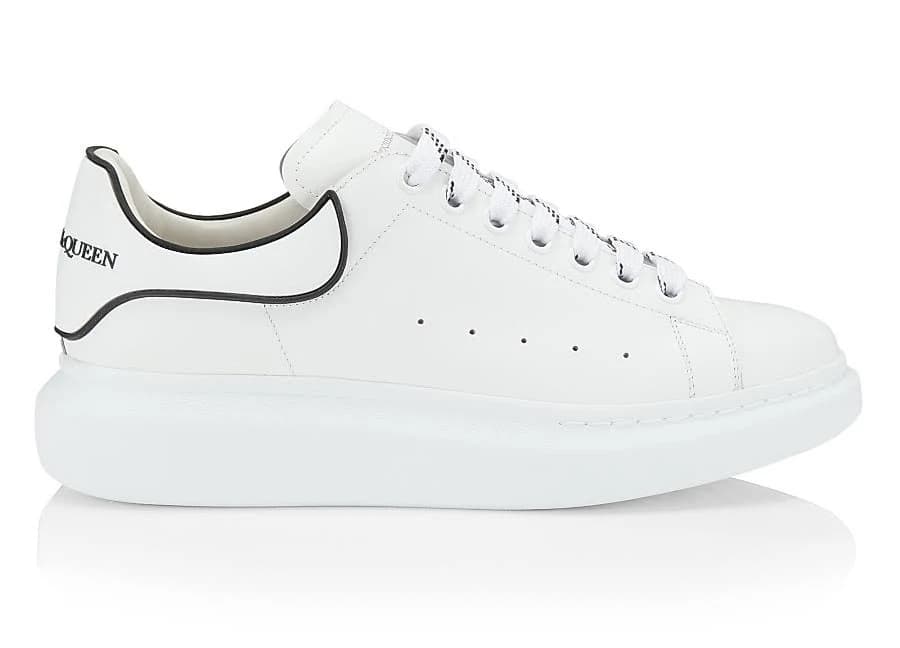 Alexander McQueen Men's Oversized Platform Leather Sneakers