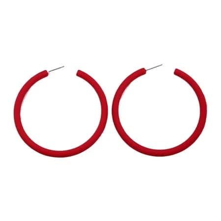 Acrylic Round Hoop Earrings