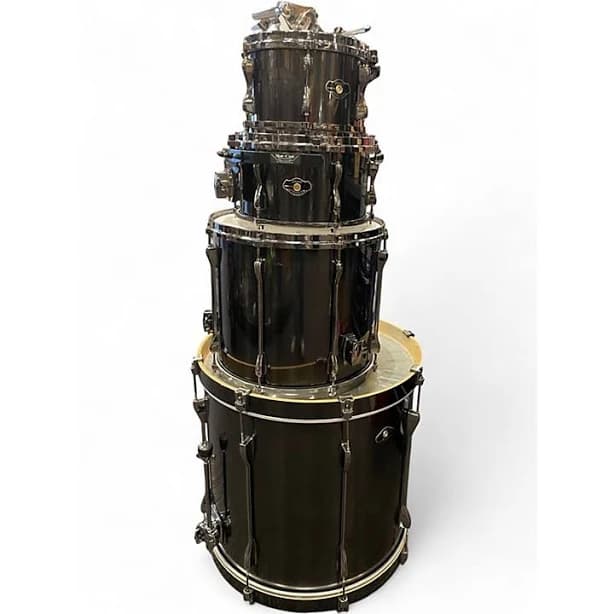 Used TAMA 4 Piece Superstar brushed black Drum Kit