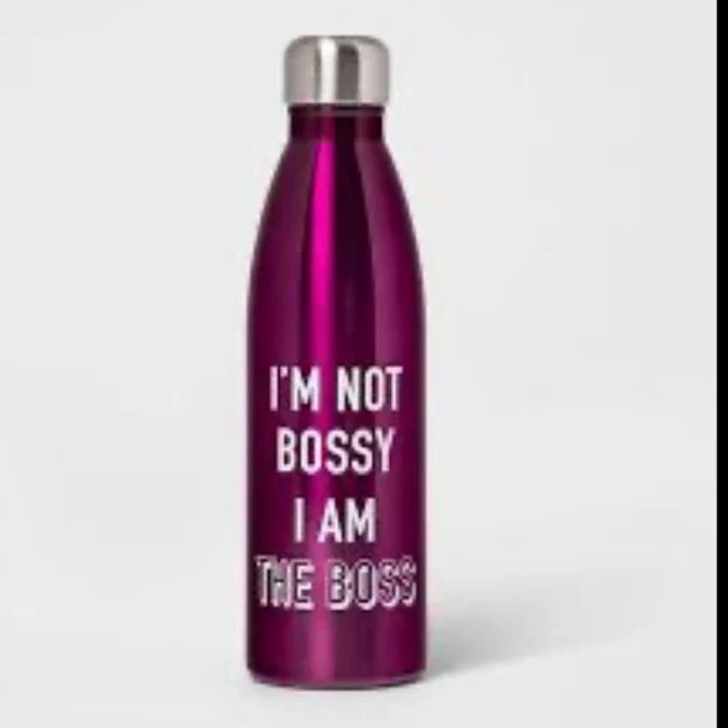 Room Essentials 17.5oz Double Wall Stainless Steel Vacuum Water Bottle, Purple | Twist Lid | Hand Wash Only | Abstract Pattern | Insulated