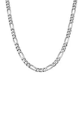 Macy's Men's Figaro Link Chain Necklace in 18k Gold-Plated Sterling