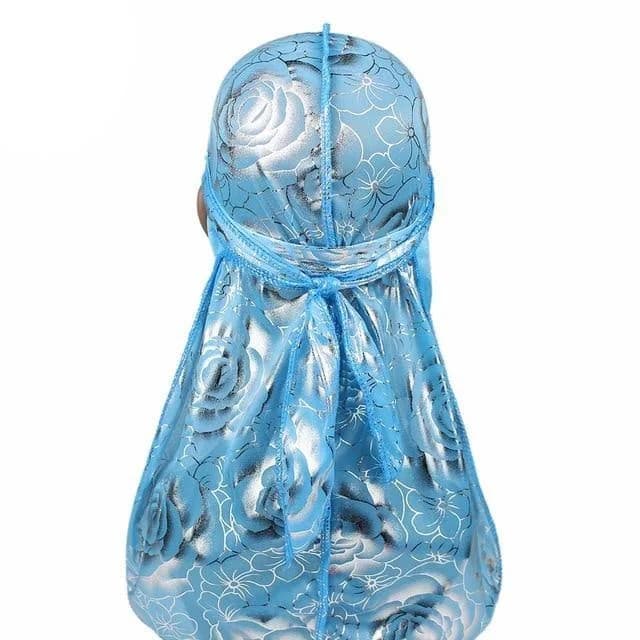 Silky Durag with Rose Print