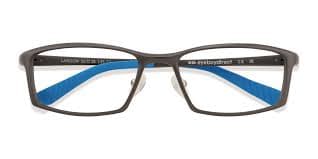 Landon Rectangle Matte Gray Glasses for Men | Eyebuydirect