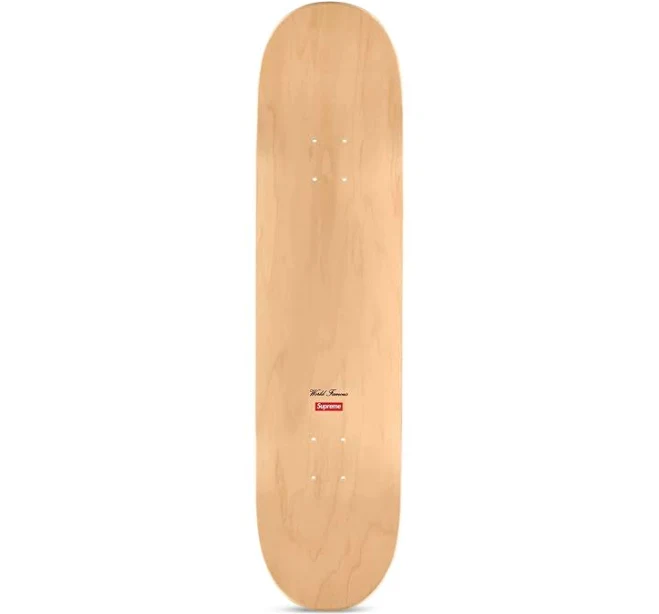 Supreme - logo-print skateboard deck - unisex - Wood - One Size - Neutrals