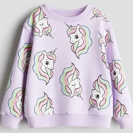 H&M Girls Unicorn Sweatshirt