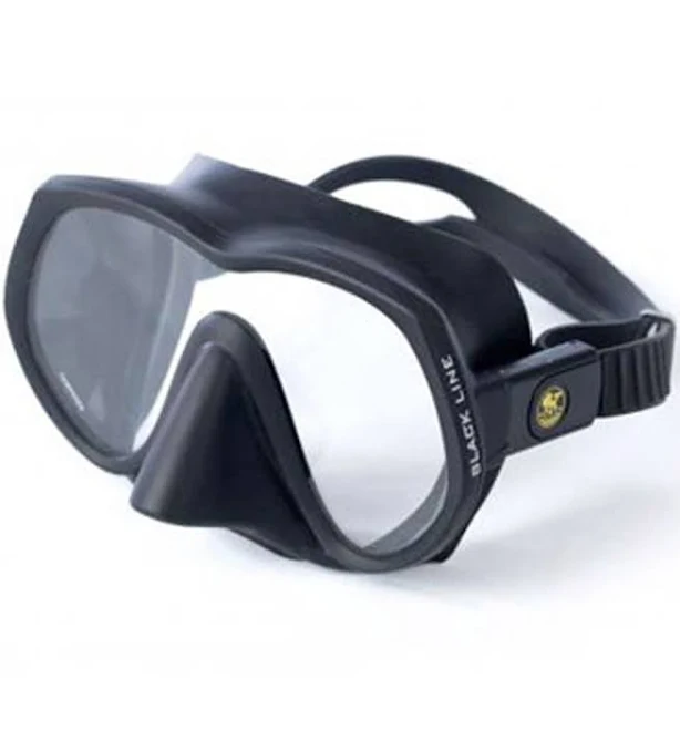Poseidon Blackline Ultra Low Volume Single Lens Scuba Diving Mask