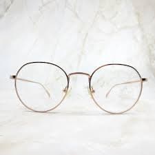 Laura Ashley | Accessories | Laura Ashley Briana Eyeglasses Frame Womens Gold Metal Full Rim Round 59140 | Poshmark