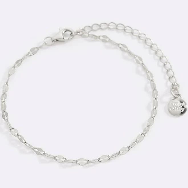 Petal Chain Bracelet Silver + 2" / Inspirational Jewelry by Mint & Lily