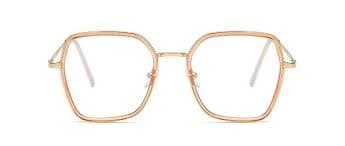 Amazon.com: HDTVTV Blue Light Blocking Computer Readers Eyeglasses Square Retro Reading Glasses Anti Glare Oversized Flat Light Mirror (Color : Tea, Size : +100) : Health & Household