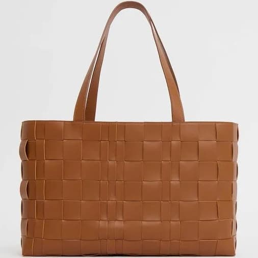 Mansur Gavriel Upcycled Woven Leather Tote