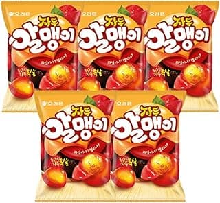 Korean Snack Fruit-Shaped Grapefruit Flavor Jelly Gummy Candy - Soft, Chewy, Sweet and Fresh - 67g (2.36oz), Pack of 5