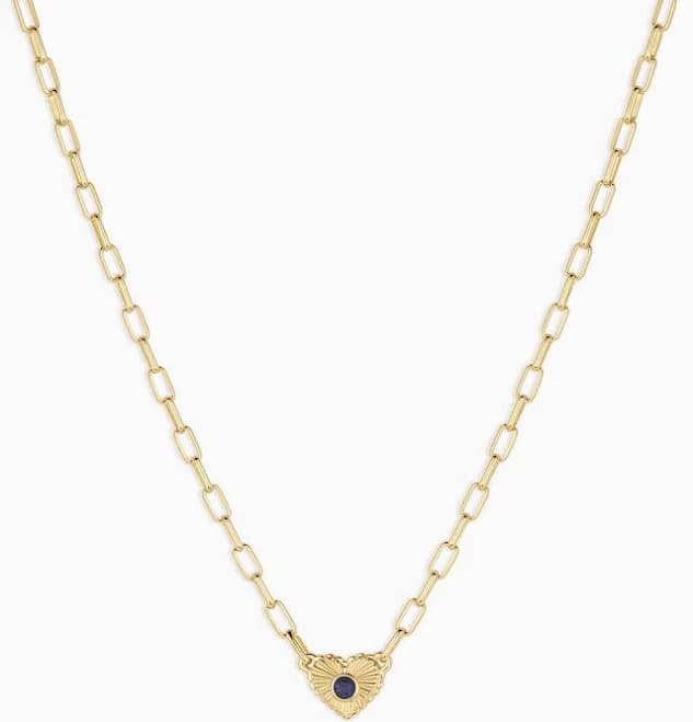 Women's Gorjana Birthstone Heart Necklace