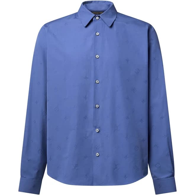Louis Vuitton Monogram Embroidered Long-Sleeved Shirt
