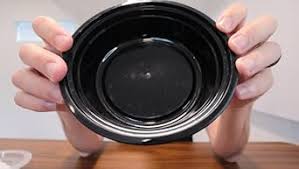 Amazon.com: AmerCare 6 Inch Round Black Plastic Containers with Lids, 16 Ounces for Microwave or Freezer, Pack of 150: Home & Kitchen