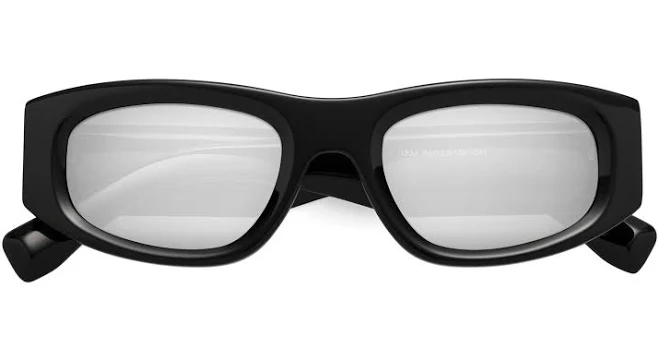 Geek-Chic Thick Rectangle Tinted Sunglasses Sunwear Lenses
