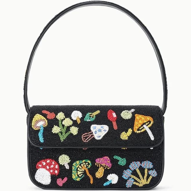 Staud Tommy Beaded Shoulder Bag