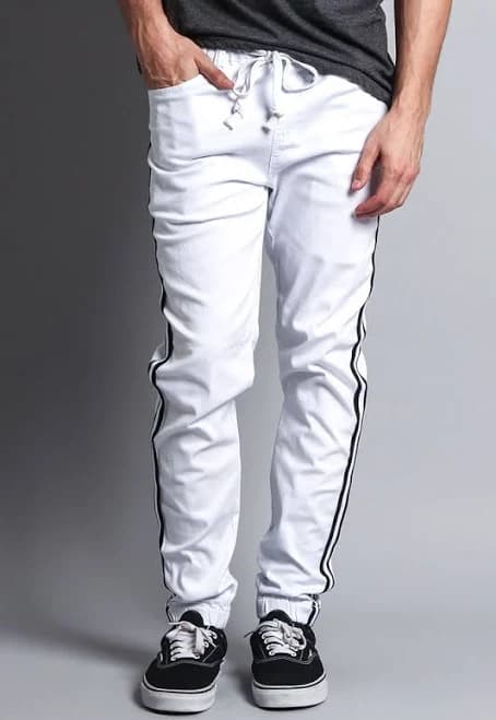 Men's Side Striped Band Joggers