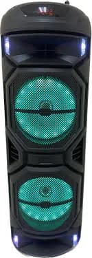 MPD528-ONYX 8 Dual 8" Woofer Portable FM Bluetooth Party Speaker Heavy Bass Sound With Mic