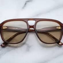 JACQUES MARIE MAGE LEONARD 11Z TEAK KHAKI MINERAL GLASS - VISIONARY OPTICS