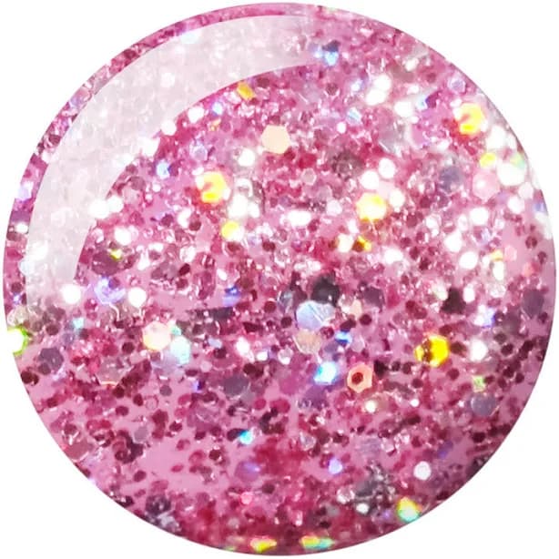 Deep Pink Multicolor Holographic Nail Polish for Women