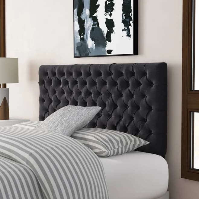 House of Hampton Dannett Queen Upholstered Panel Headboard
