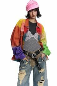 Mens Oversized Vintage Tie Dye Denim Jacket | Harajuku 2024 Style Unisex Jeans Jackets From Zara04, $46.87 | DHgate.Com