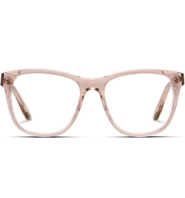 Progressive Lenses Eligible Cat-Eye Pink Prescription Included Online Glasses Amelia E. Tricia Women's Frames, Discounted, FSA/HSA, Transitions