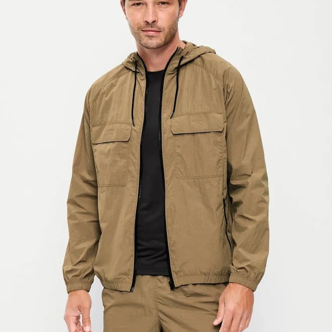 Old Navy Men's Loose Full Zip Utility Jacket