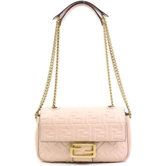 Baguette Chain Midi , Grey, One Size- Fendi