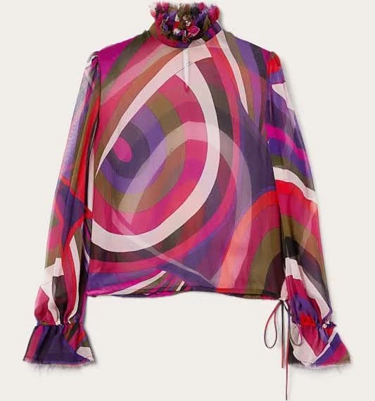 Emilio Pucci Iride-Print Blouse