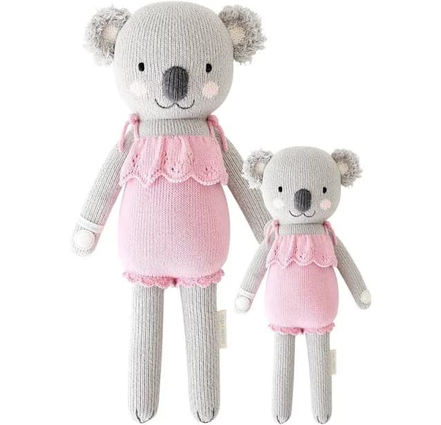 claire the koala hand-knit doll