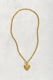 Chanel Cc Heart Pendant Necklace - Gold | Editorialist